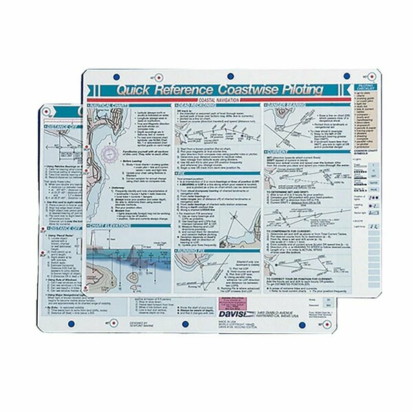 Davis Instruments Davis Quick Reference Coastwise Piloting Card 126